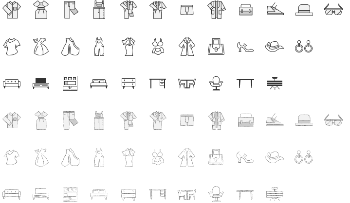 カテゴリーアイコン　ファッション・家具